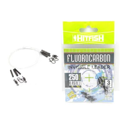 HITFISH Fluorokarboninis pavadėlis 250 mm. d 0.52 12.4 kg (3 vnt./pak.), FIL-250/52