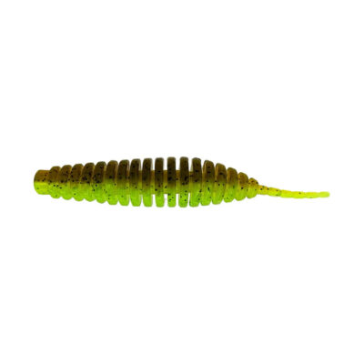 Silikoniniai masalai FishUp Tanta 3.5" (5 vnt.), #204 - Green Pumpkin/Chartreuse